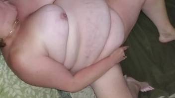 Fat Pig's Hairy Wet Squirting Cunt Used